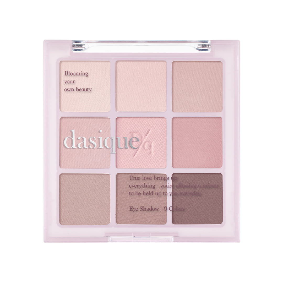 dasique Eyeshadow Palette 13 Cool Blending with nine matte pink, mauve and taupe pans