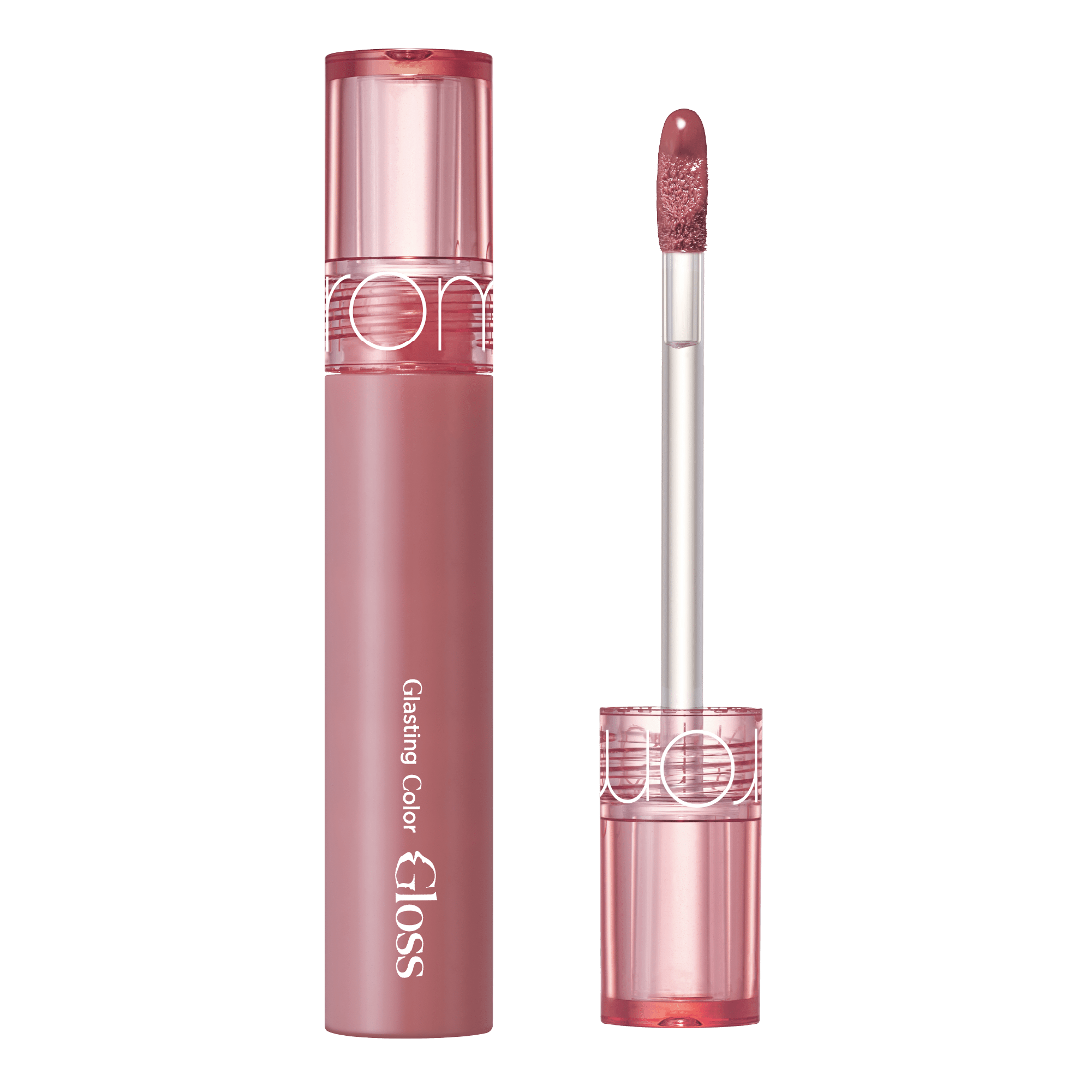 rom&nd Glasting Color Gloss in 03 Rose Finch with applicator