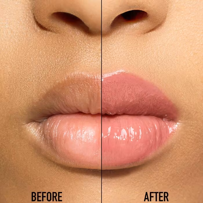 038 Rose Nude · second official before/after lip comparison