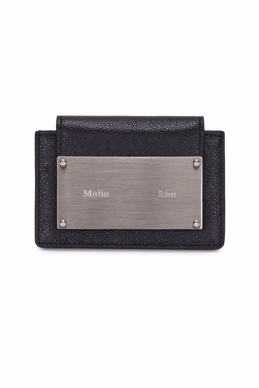 Matin Kim ACCORDION WALLET IN BLACK, official representative product photo