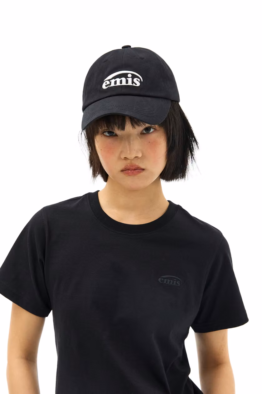 emis NEW LOGO EMIS CAP(RENEWAL)-BLACK, official representative product photo