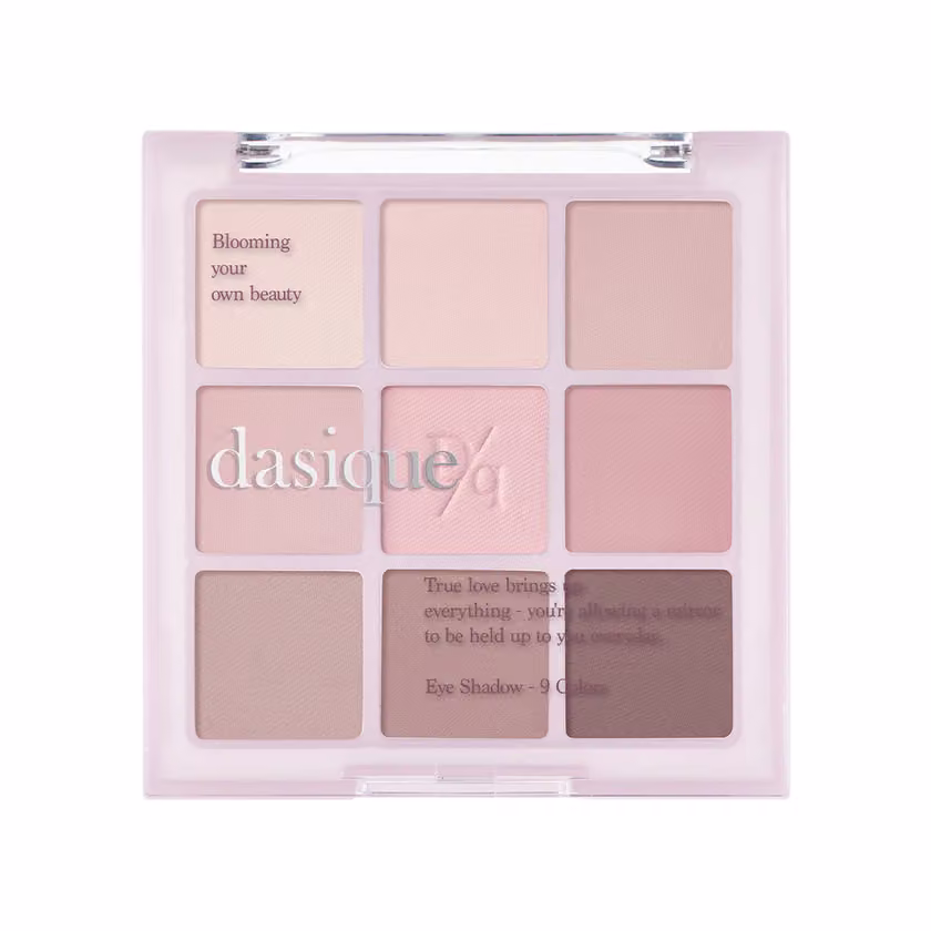 dasique Eyeshadow Palette 13 Cool Blending with nine matte pink, mauve and taupe pans