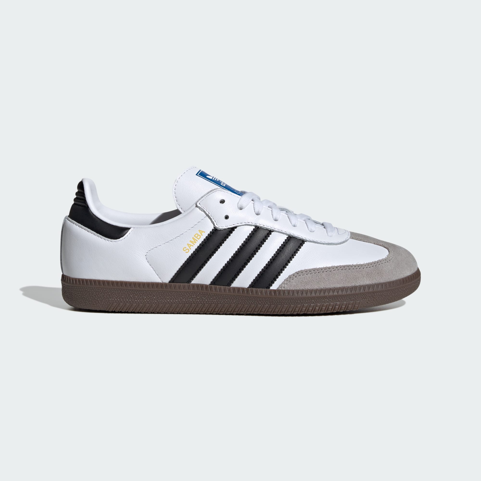 Adidas Samba OG B75806, Cloud White / Core Black / Clear Granite, official representative product photo