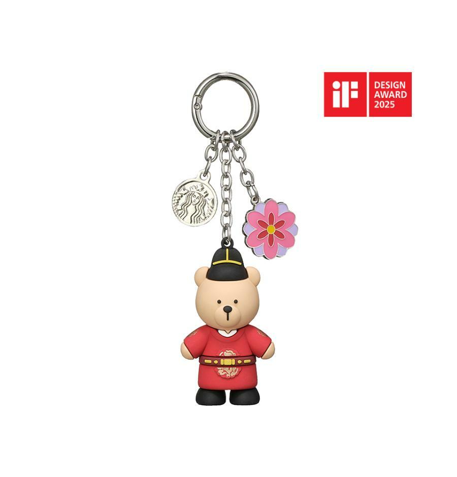 Starbucks Annyeong Seoul Bearista keyring — official iF Design Award 2025 panel
