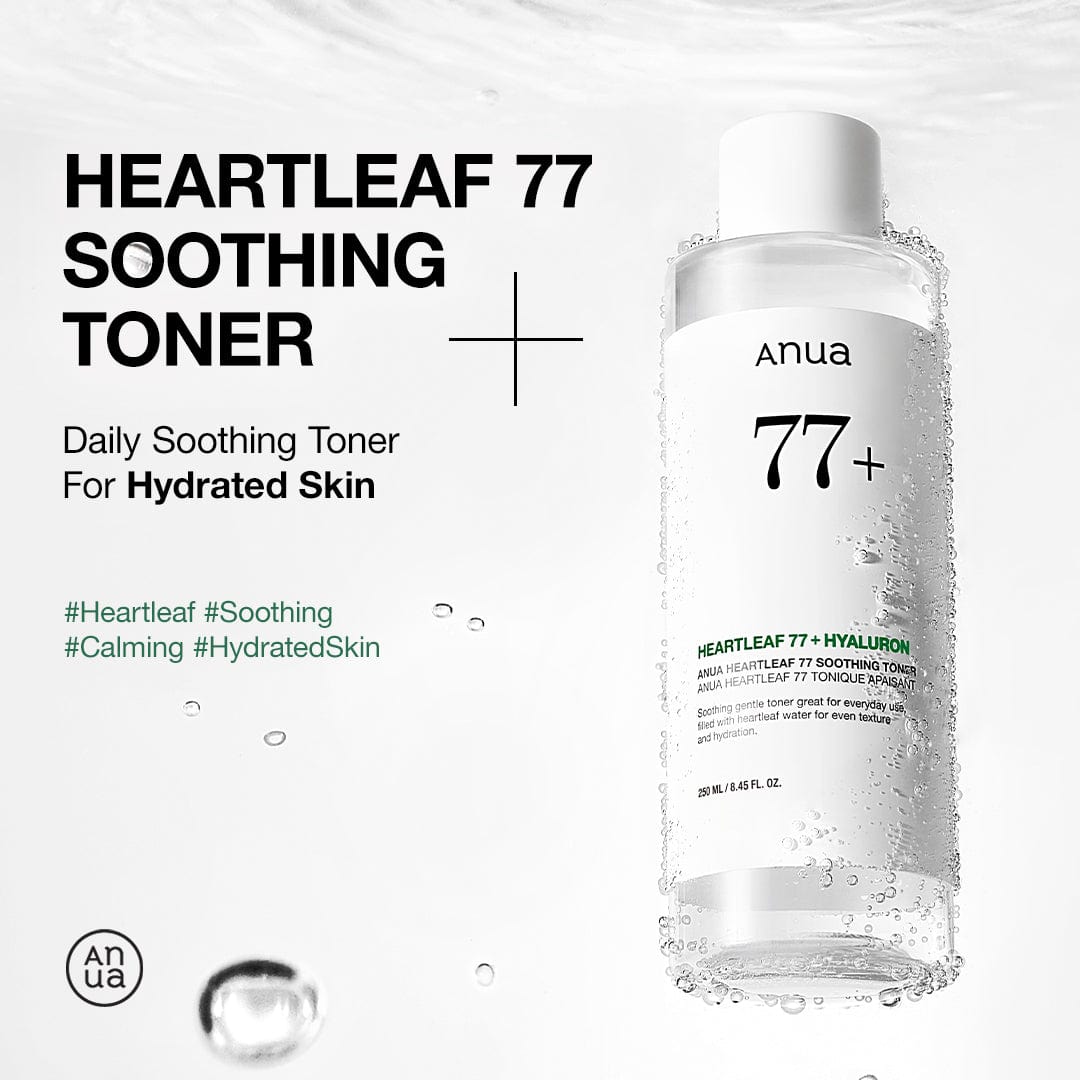Daily soothing toner introduction panel.
