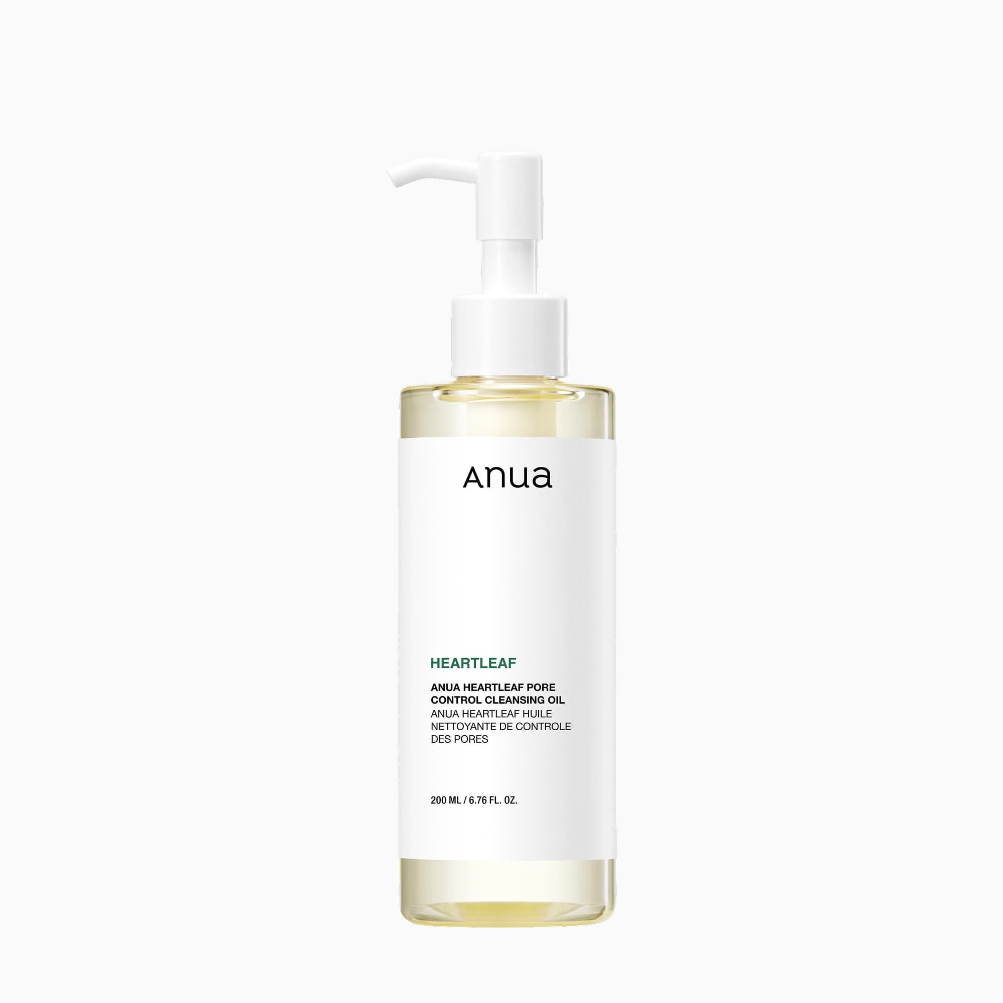 Heartleaf Pore Control Cleansing Oil 200 ml pump bottle.