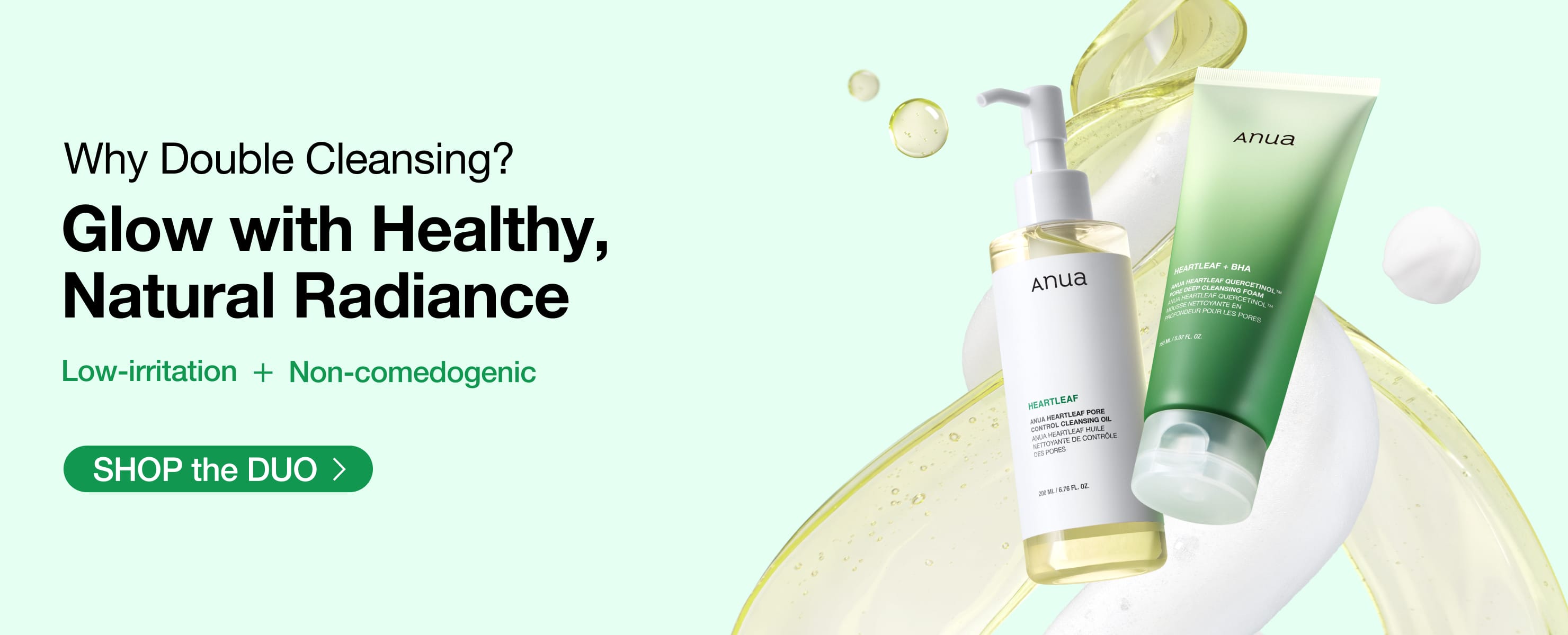 Cleansing-oil and foam routine promotion; foam is sold separately.
