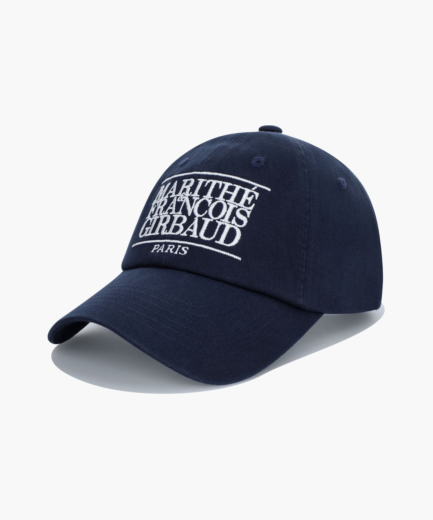 Marithé François Girbaud Classic Logo Cap in navy, angled view
