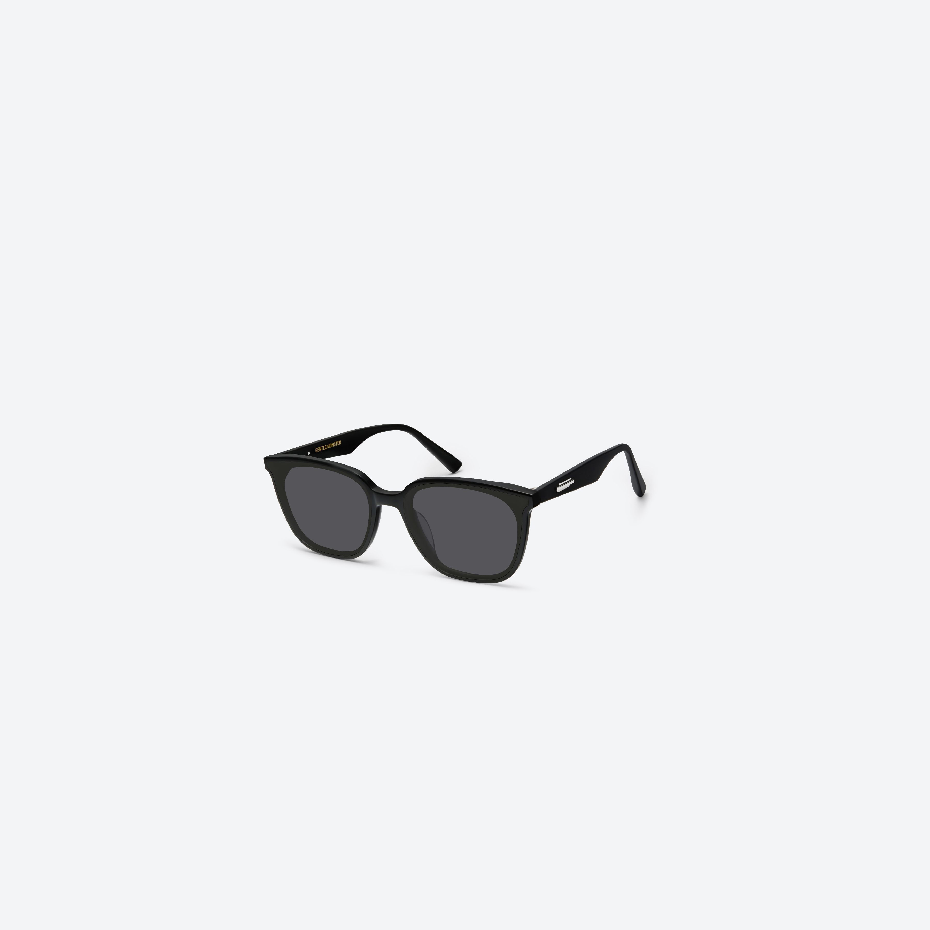 Gentle Monster Lilit 01 black sunglasses, angled view