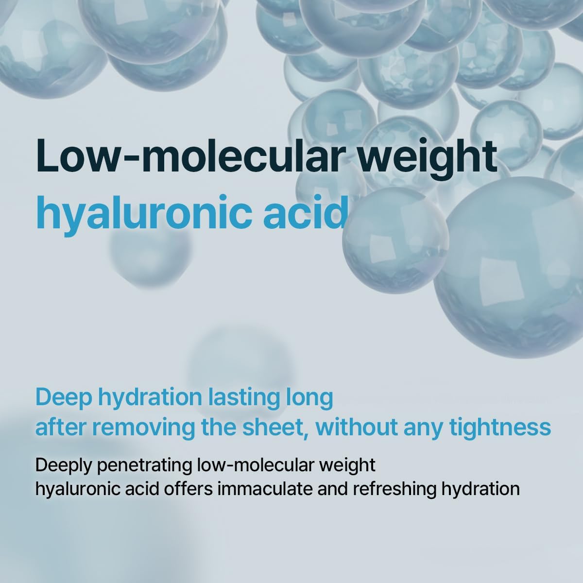 Low-molecular-weight hyaluronic-acid hydration explanation.