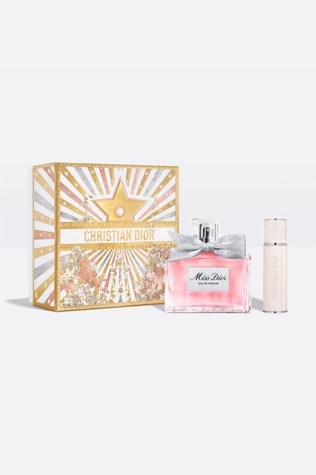 Miss Dior Eau de Parfum 100 ml, 10 ml pink travel spray and Circus of Dreams gift box